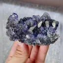 Natural Tanzanite Fluorite and Quartz Symbiosis comes from Fujian,China 75*55*40MM - image 1