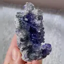 Natural Tanzanite Fluorite and Quartz Symbiosis comes from Fujian,China 75*55*40MM - image 2