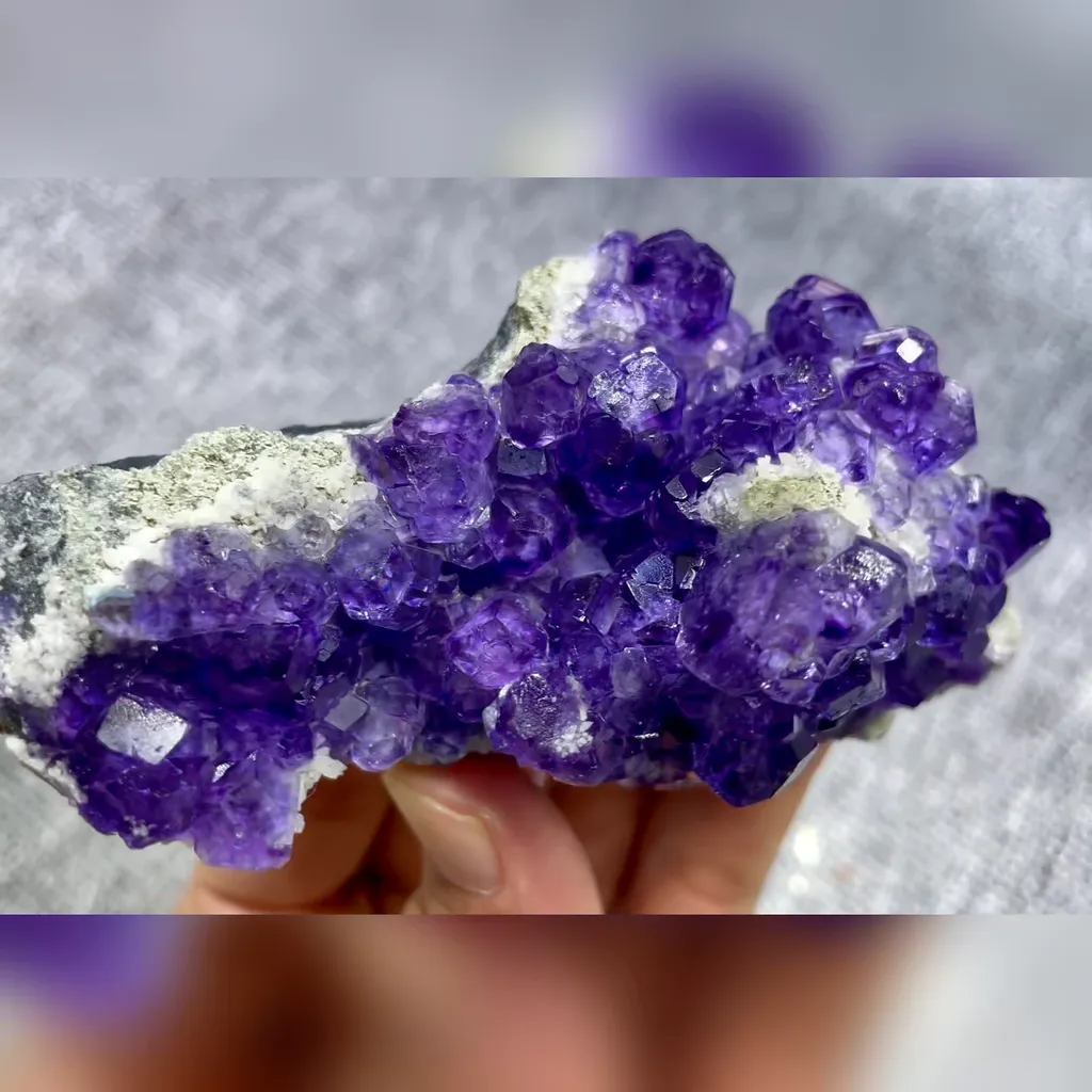 Natural Tanzanite Fluorite comes from Fujian,China 105*55*45MM - image 3