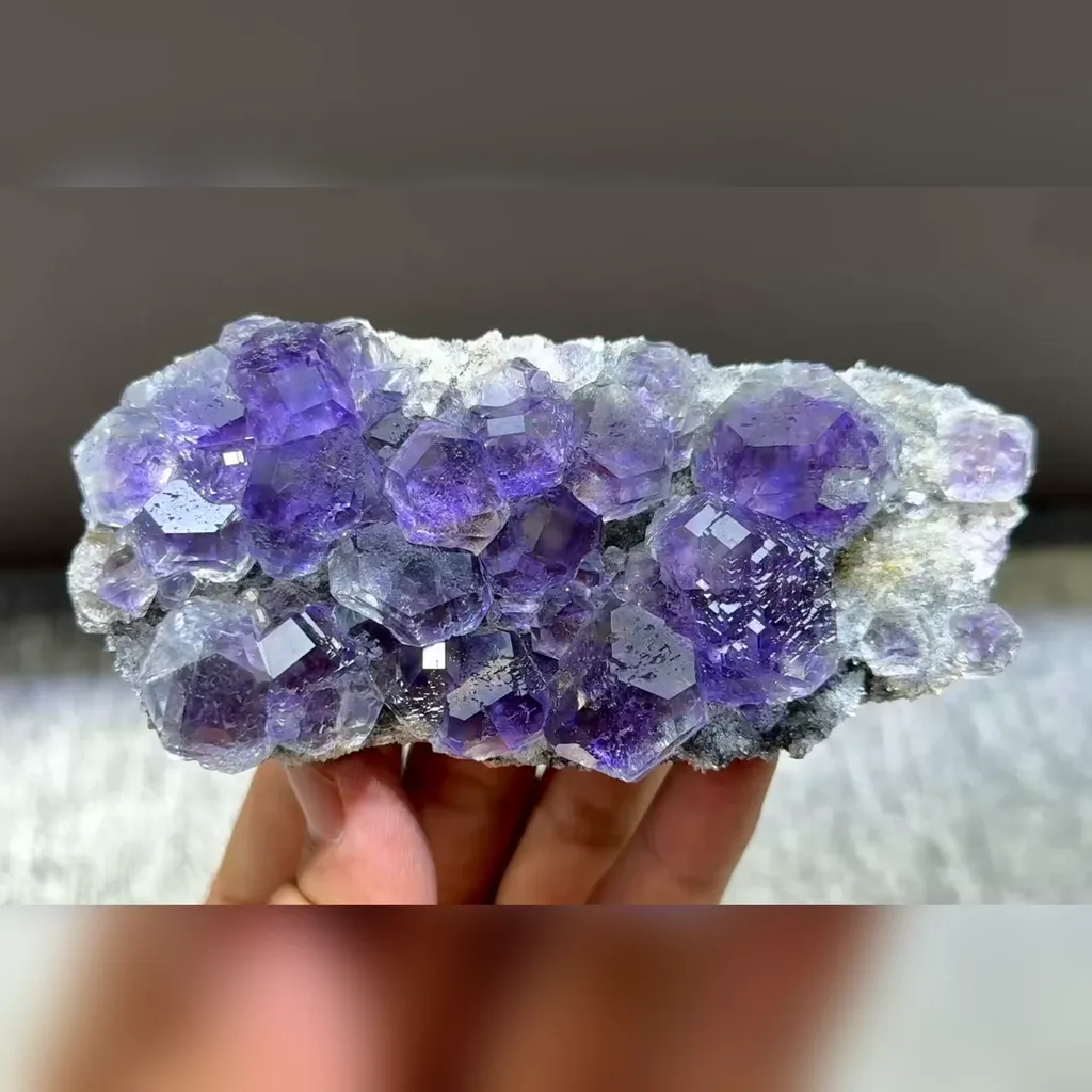 Natural Tanzanite Fluorite comes from Fujian,China 120*59*30MM image