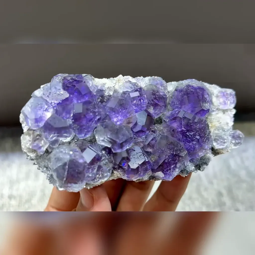 Natural Tanzanite Fluorite comes from Fujian,China 120*59*30MM - image 2