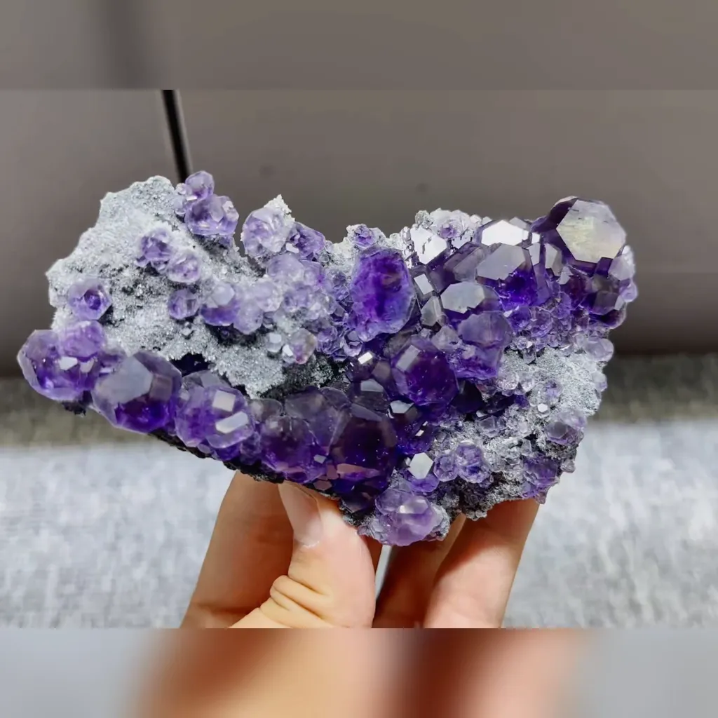 Natural Tanzanite Fluorite comes from Fujian,China 125*65*30MM - image 2
