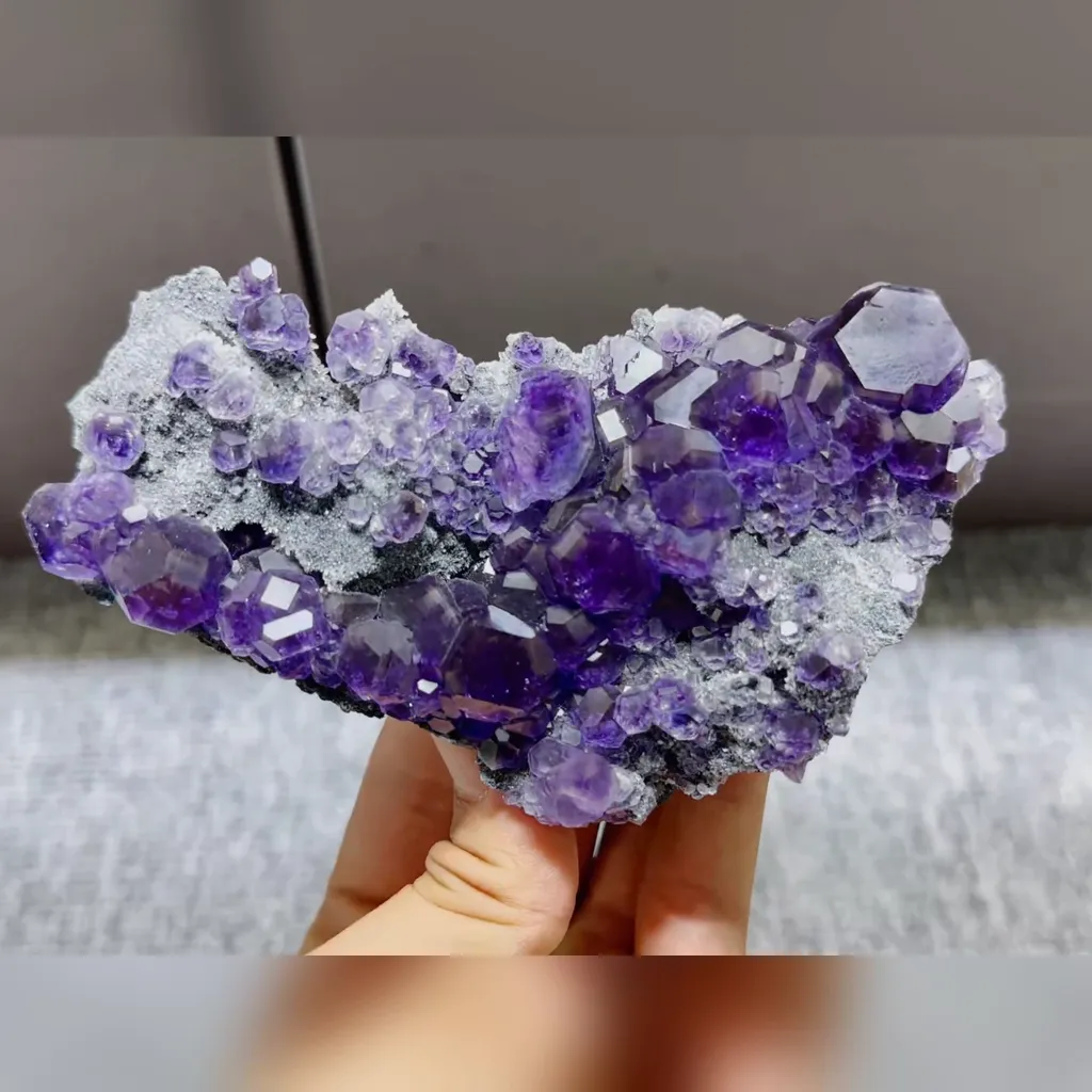 Natural Tanzanite Fluorite comes from Fujian,China 125*65*30MM - image 4