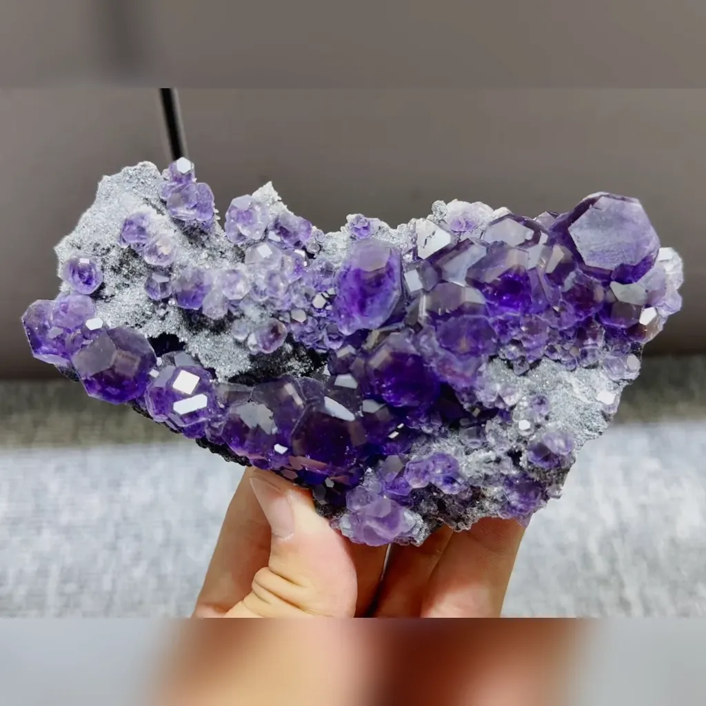 Natural Tanzanite Fluorite comes from Fujian,China 125*65*30MM image
