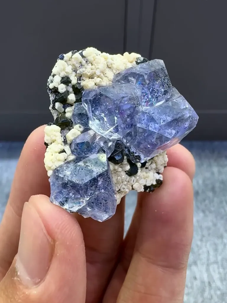 Natural Tanzanite Fluorite comes from Fujian,China 40*35*15MM - image 4
