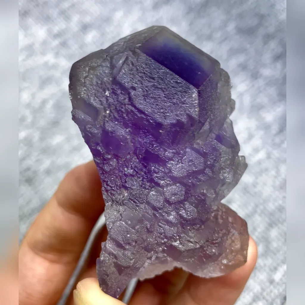 Natural Tanzanite Fluorite comes from Fujian,China 45*65*30MM - image 3