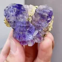 Natural Tanzanite Fluorite comes from Fujian,China 47*40*22MM - image 5