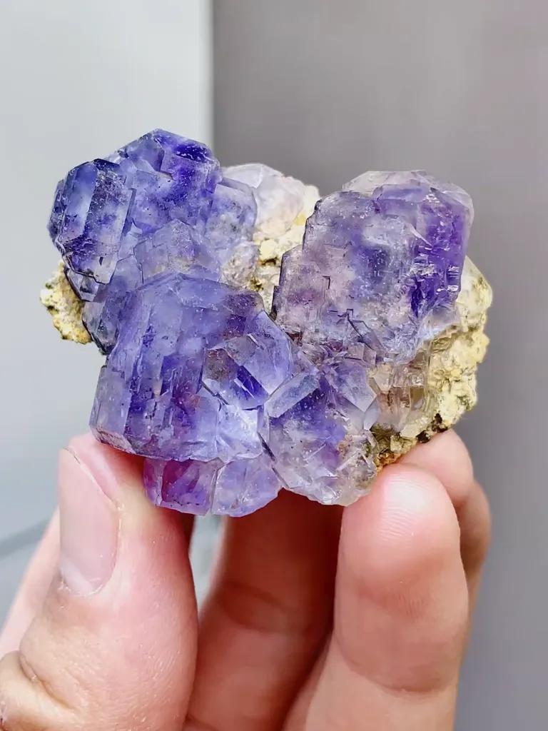 Natural Tanzanite Fluorite comes from Fujian,China 47*40*22MM image