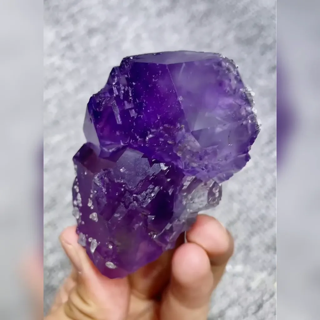 Natural Tanzanite Fluorite comes from Fujian,China 50*80*35MM image