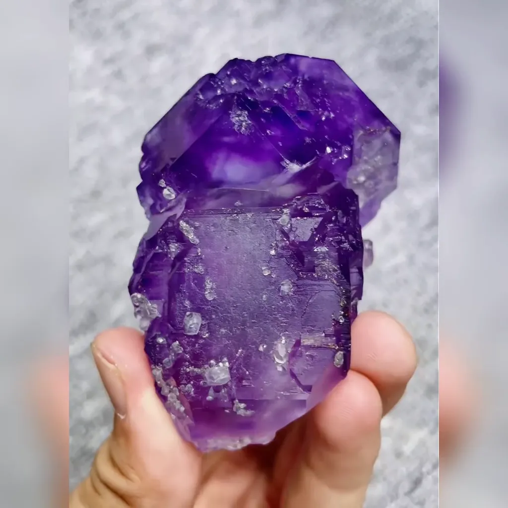 Natural Tanzanite Fluorite comes from Fujian,China 50*80*35MM - image 3