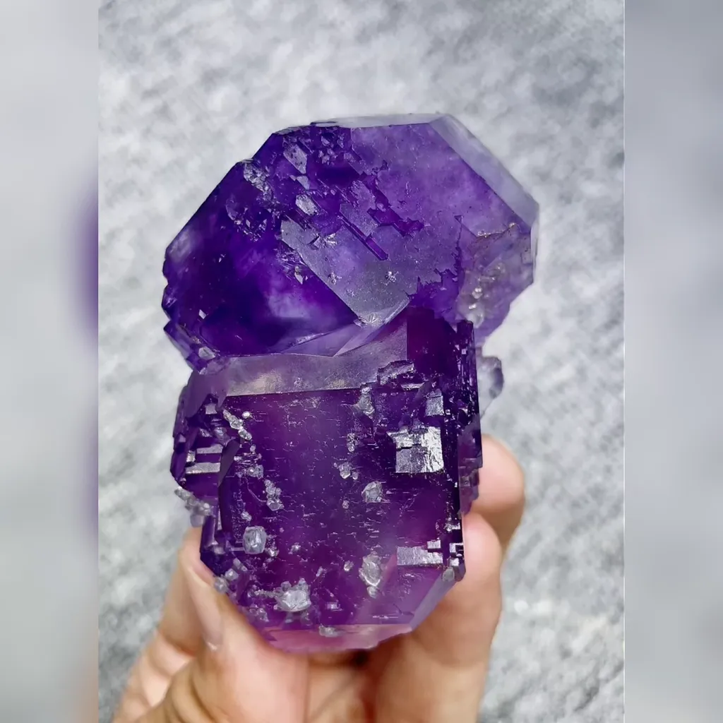 Natural Tanzanite Fluorite comes from Fujian,China 50*80*35MM - image 5