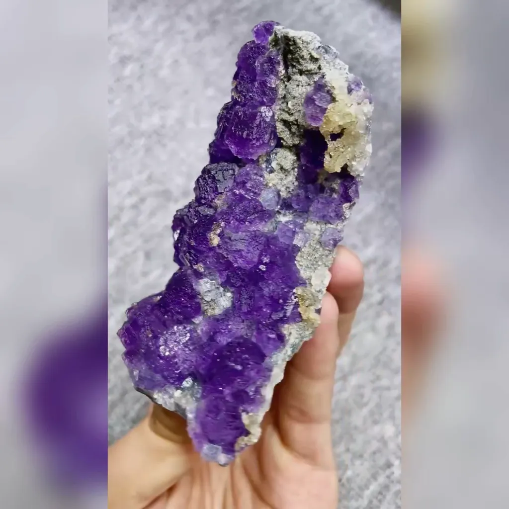 Natural Tanzanite Fluorite comes from Fujian,China 55*110*30MM - image 3