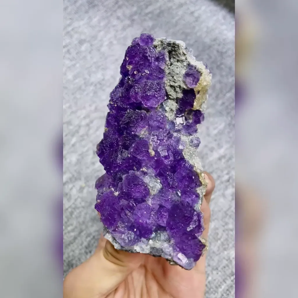 Natural Tanzanite Fluorite comes from Fujian,China 55*110*30MM image