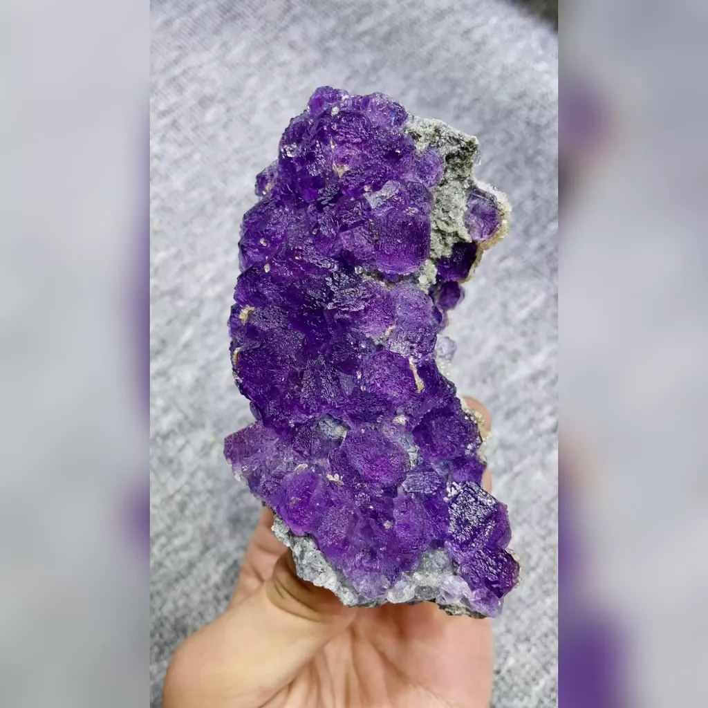 Natural Tanzanite Fluorite comes from Fujian,China 55*110*30MM - image 5