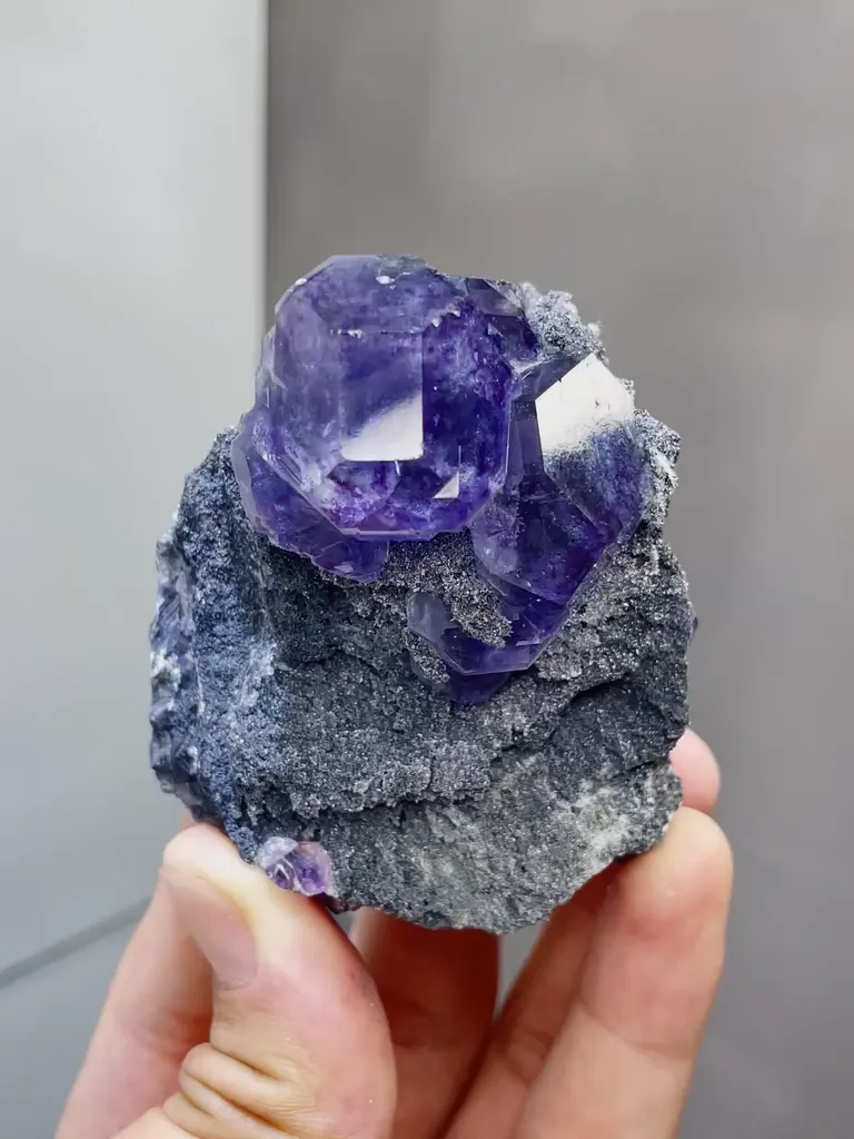 Natural Tanzanite Fluorite comes from Fujian,China 55*40*60MM image
