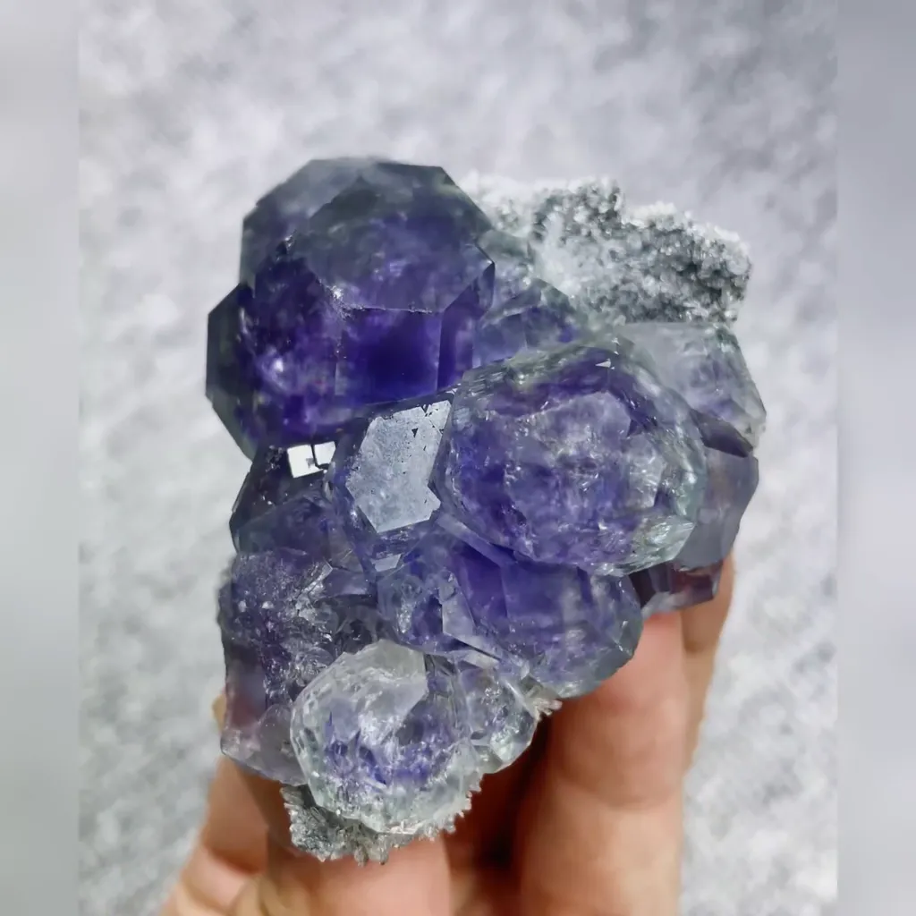 Natural Tanzanite Fluorite comes from Fujian,China 55*70*30MM - image 4