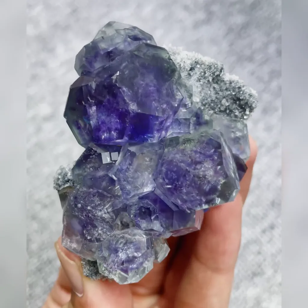 Natural Tanzanite Fluorite comes from Fujian,China 55*70*30MM - image 6