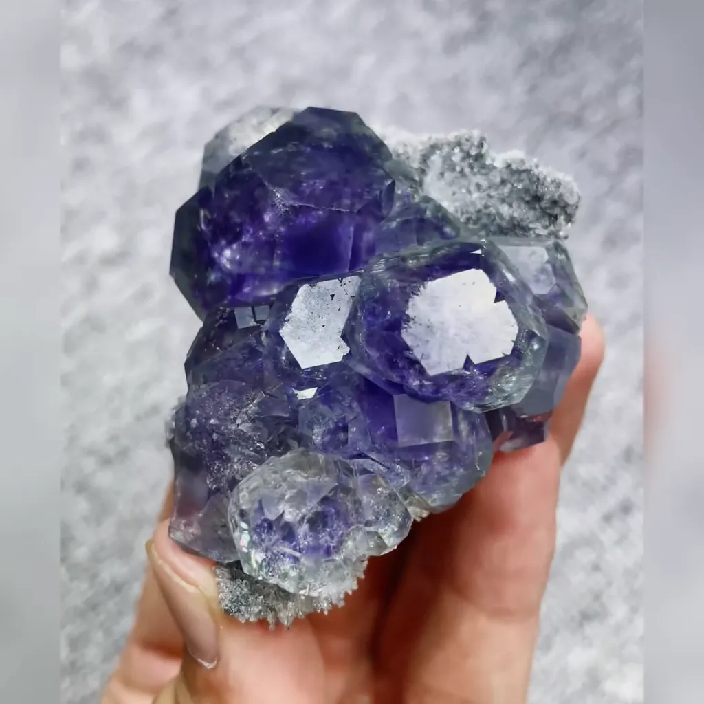 Natural Tanzanite Fluorite comes from Fujian,China 55*70*30MM - image 5