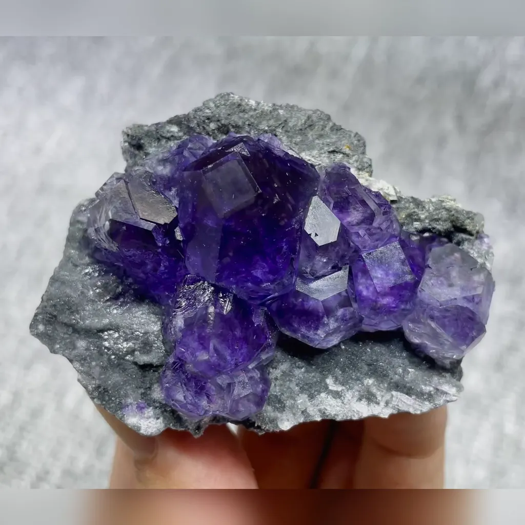 Natural Tanzanite Fluorite comes from Fujian,China 60*50*25MM image