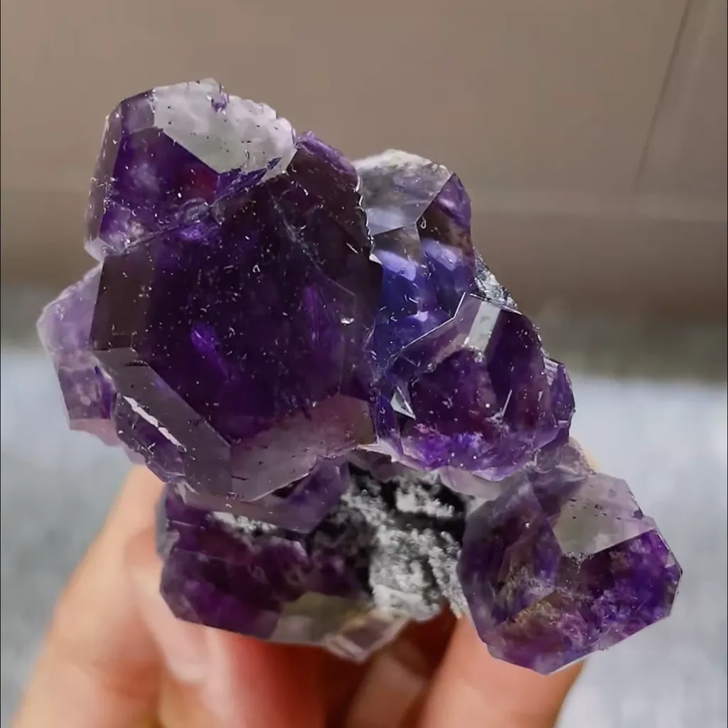 Natural Tanzanite Fluorite comes from Fujian,China 60*55*35MM - image 3