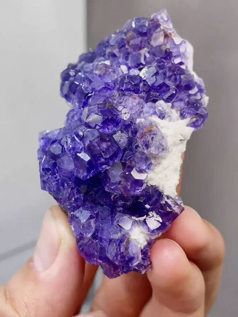 Natural  Tanzanite Fluorite comes from Fujian,China  65*40*30MM - image 3