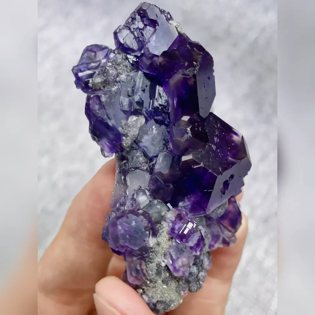 Natural Tanzanite Fluorite comes from Fujian,China 70*45*20MM - image 3