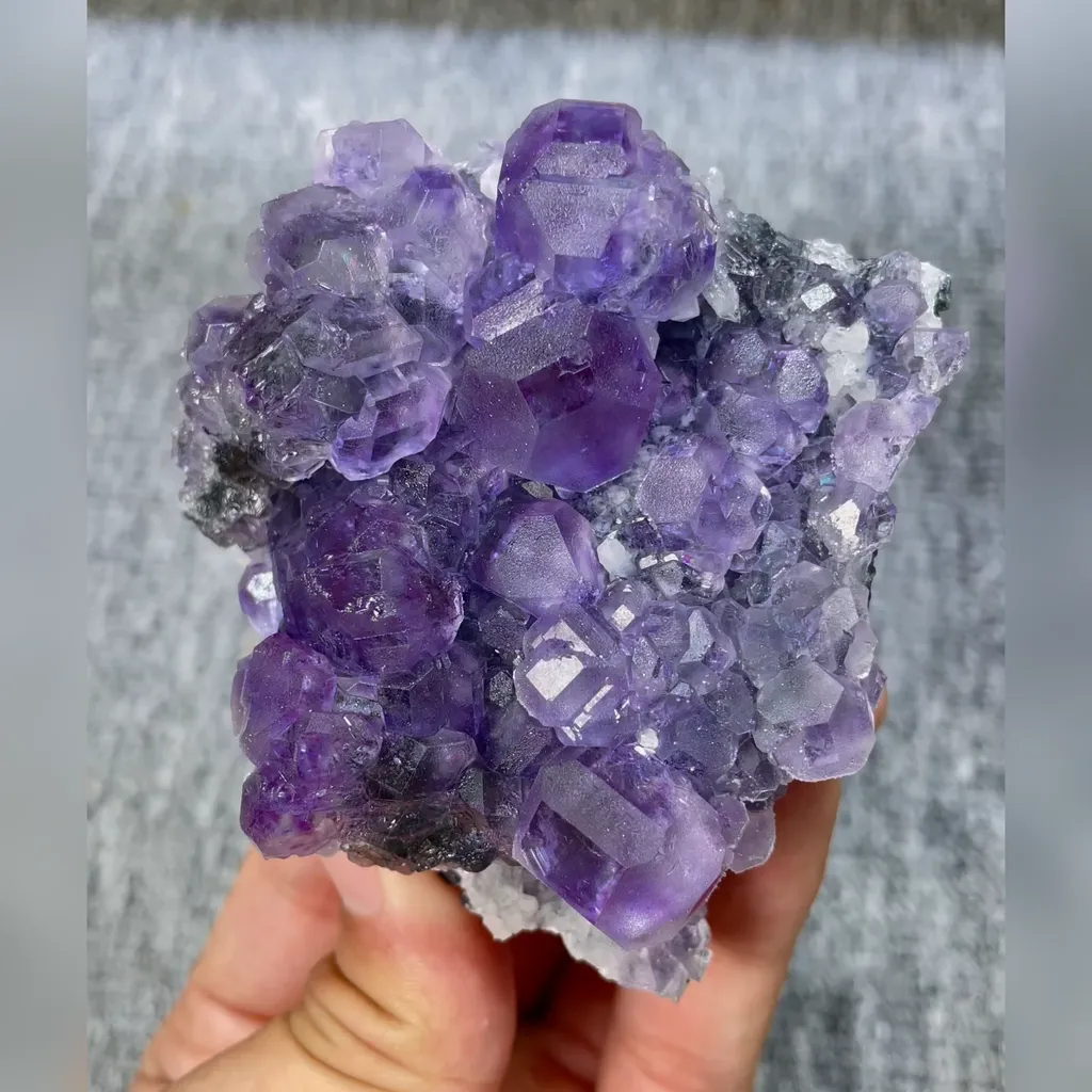 Natural Tanzanite Fluorite comes from Fujian,China 70*65*40MM image
