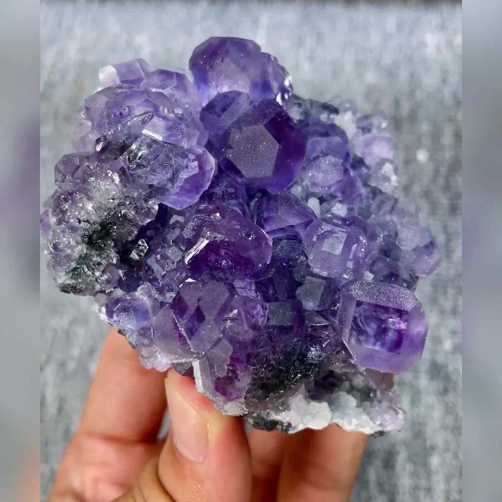 Natural Tanzanite Fluorite comes from Fujian,China 70*65*40MM - image 2