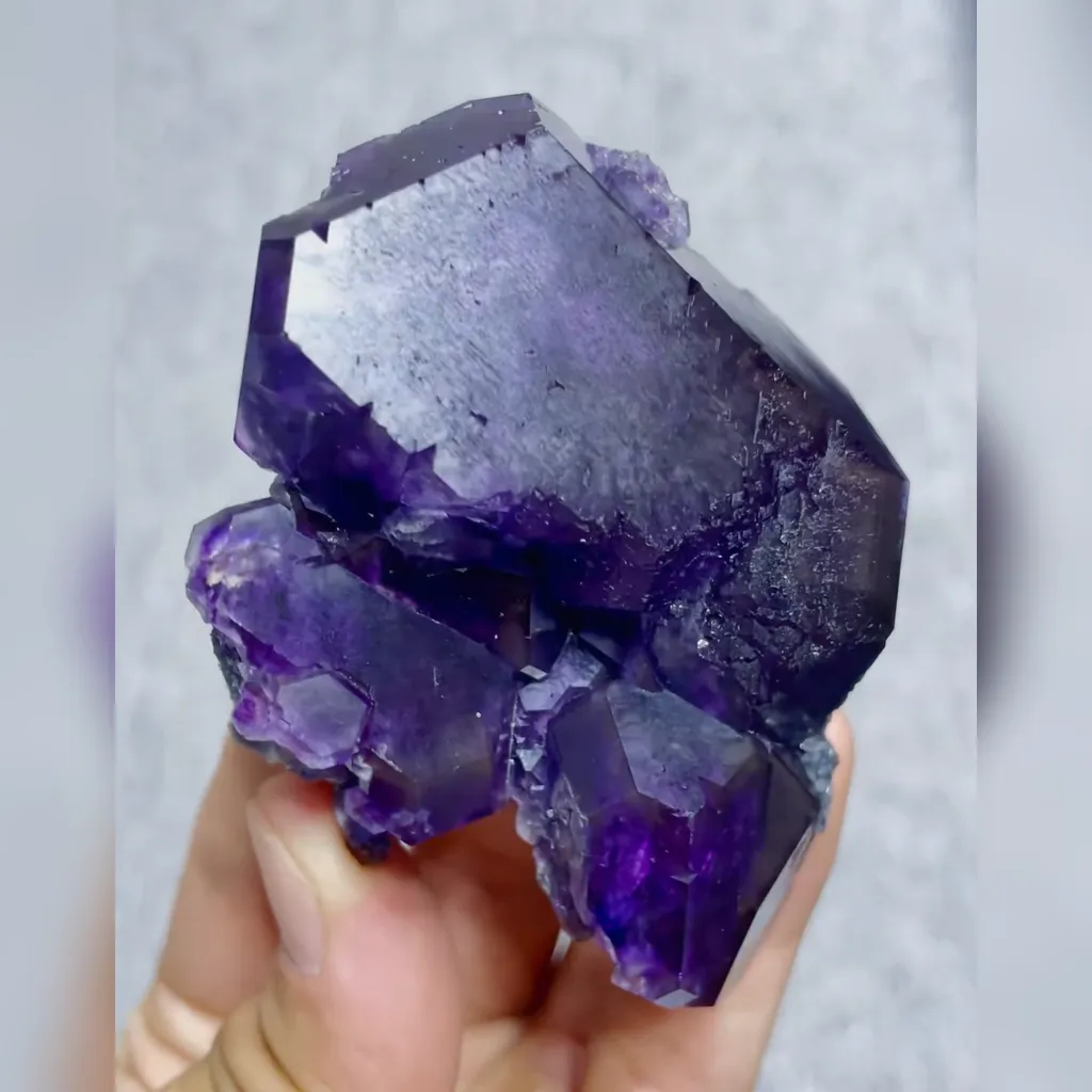 Natural Tanzanite Fluorite comes from Fujian,China 75*65*25MM image