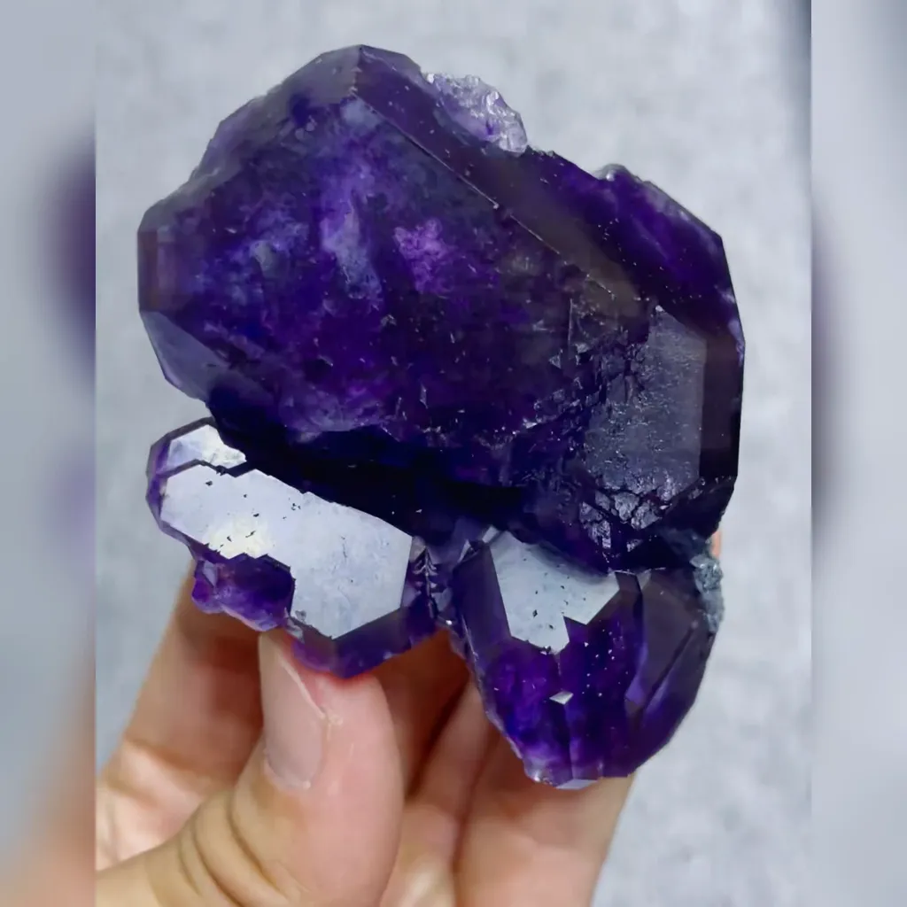Natural Tanzanite Fluorite comes from Fujian,China 75*65*25MM - image 4