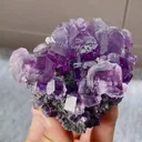 Natural Tanzanite Fluorite comes from Fujian,China 75*70*45MM - image 3
