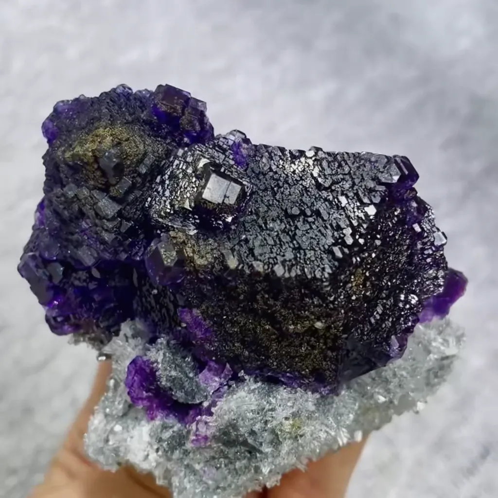 Natural Tanzanite Fluorite comes from Fujian,China 80*65*60MM - image 3