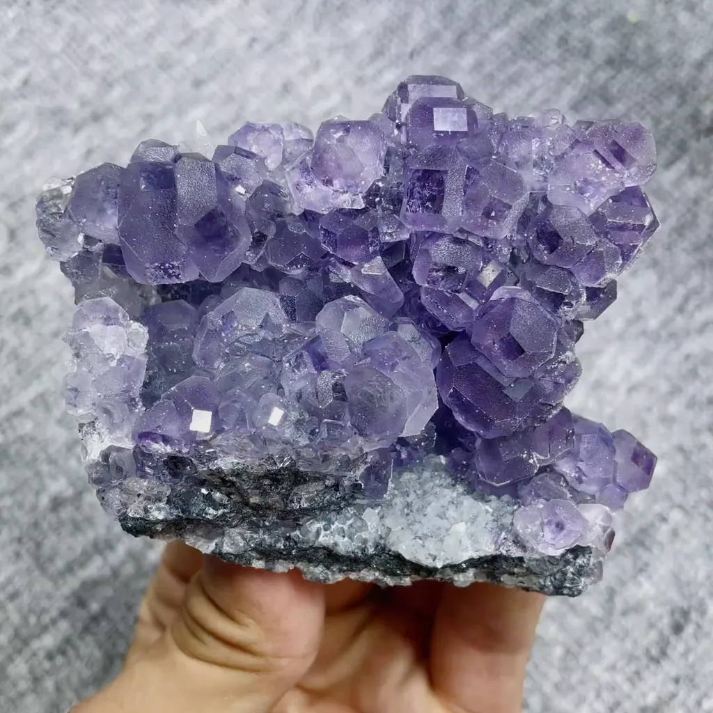 Natural Tanzanite Fluorite comes from Fujian,China 80*70*30MM image