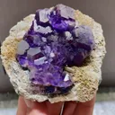 Natural Tanzanite Fluorite comes from Fujian,China 80*85*35MM - image 2