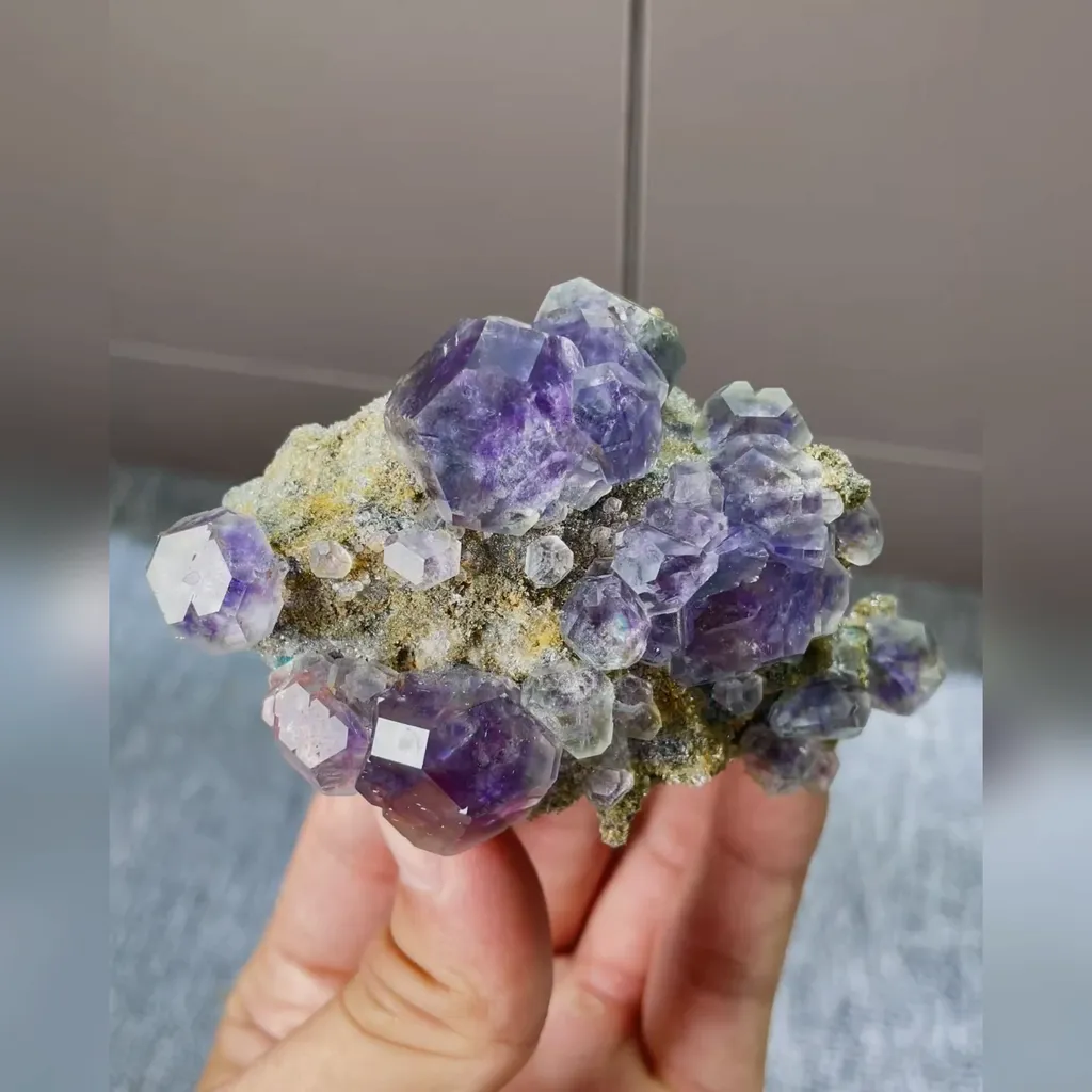 Natural Tanzanite Fluorite comes from Fujian,China 90*60*40MM image