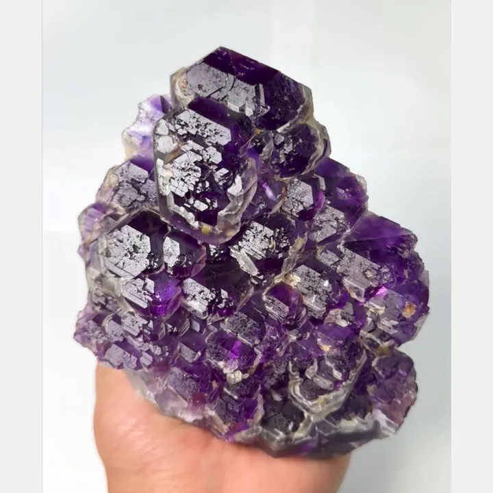 Natural Tanzanite Fluorite, Mineral Specimen: Fujian,China (110*110*55MM) - image 5