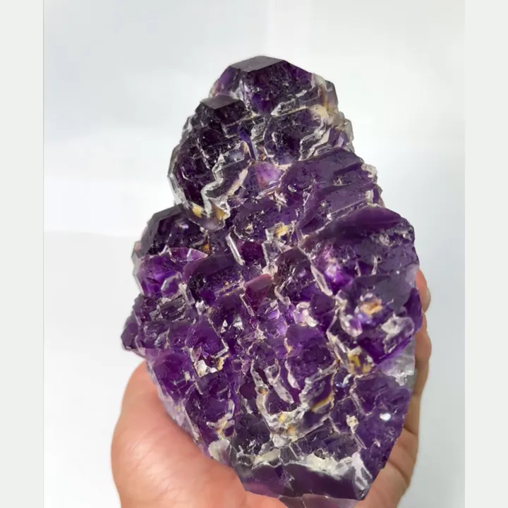 Natural Tanzanite Fluorite, Mineral Specimen: Fujian,China (110*110*55MM) - image 4