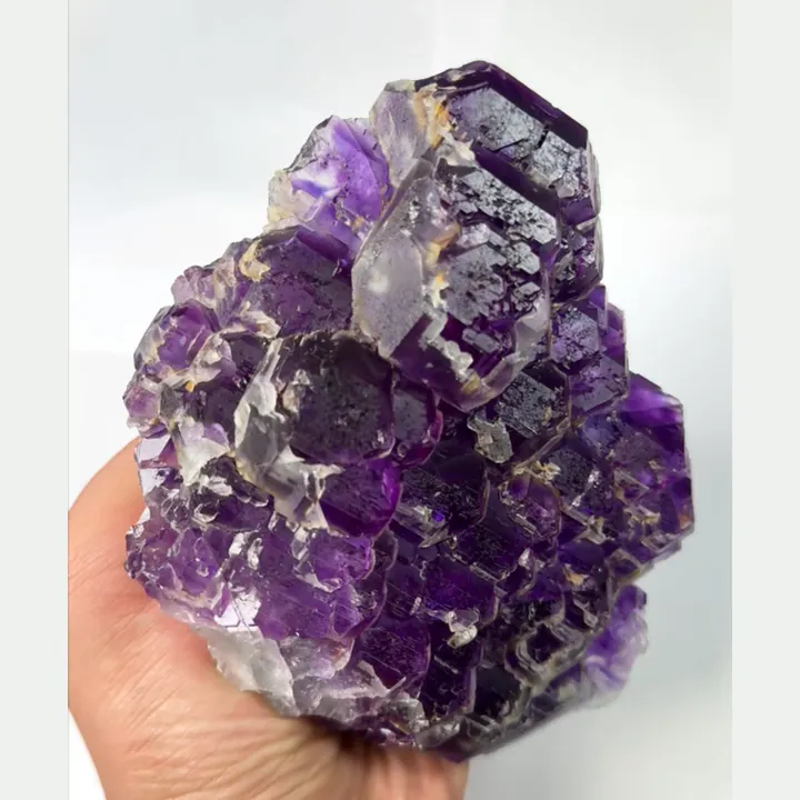 Natural Tanzanite Fluorite, Mineral Specimen: Fujian,China (110*110*55MM) - image 3
