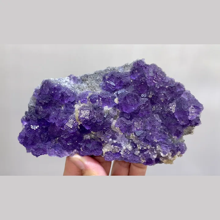 Natural Tanzanite Fluorite, Mineral Specimen: Fujian,China (135*80*30MM) image