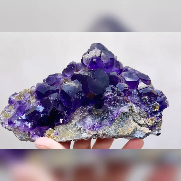 Natural Tanzanite Fluorite, Mineral Specimen: Fujian,China (140*85*60MM) - image 4