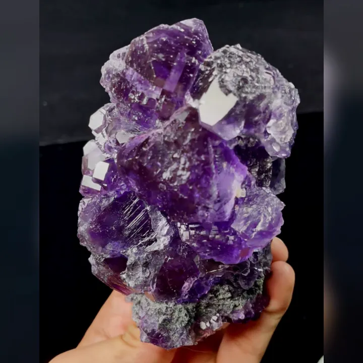 Natural Tanzanite Fluorite, Mineral Specimen: Fujian,China (85*120*75MM) image