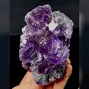 Natural Tanzanite Fluorite, Mineral Specimen: Fujian,China (85*120*75MM) - image 1