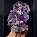 Natural Tanzanite Fluorite, Mineral Specimen: Fujian,China (85*120*75MM) - image 3