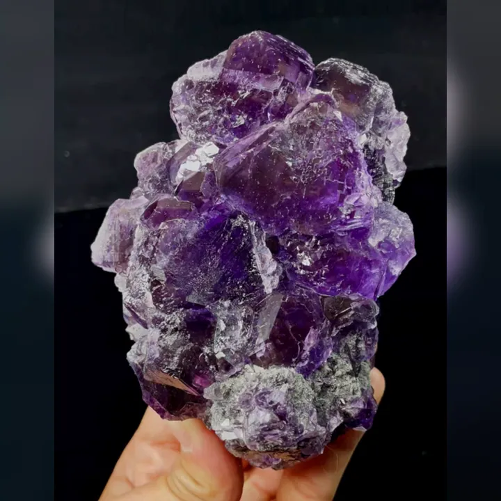 Natural Tanzanite Fluorite, Mineral Specimen: Fujian,China (85*120*75MM) - image 2