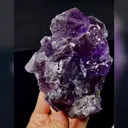 Natural Tanzanite Fluorite, Mineral Specimen: Fujian,China (85*120*75MM) - image 4