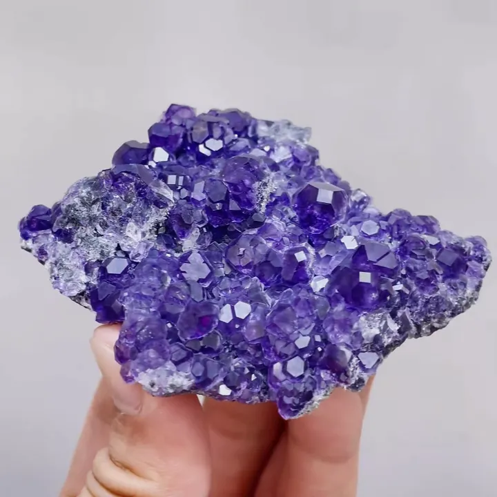 Natural Tanzanite Fluorite, Mineral Specimen: Fujian,China (90*70*25mm) image