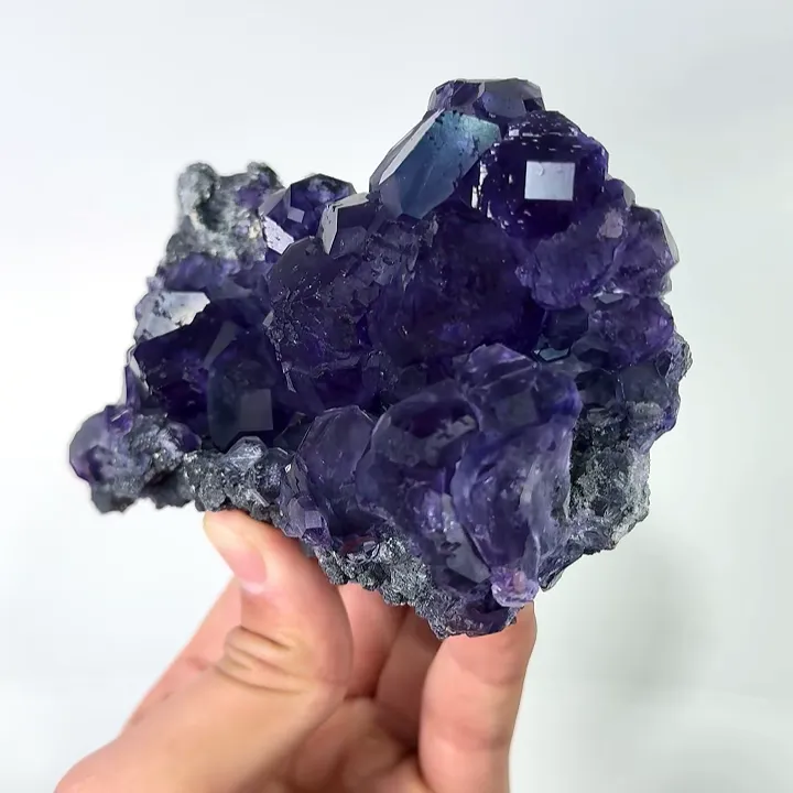 Natural Tanzanite Fluorite, Mineral Specimen: Inner Mongolia,China (130*80*45MM) - image 4