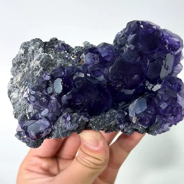 Natural Tanzanite Fluorite, Mineral Specimen: Inner Mongolia,China (130*80*45MM) - image 3