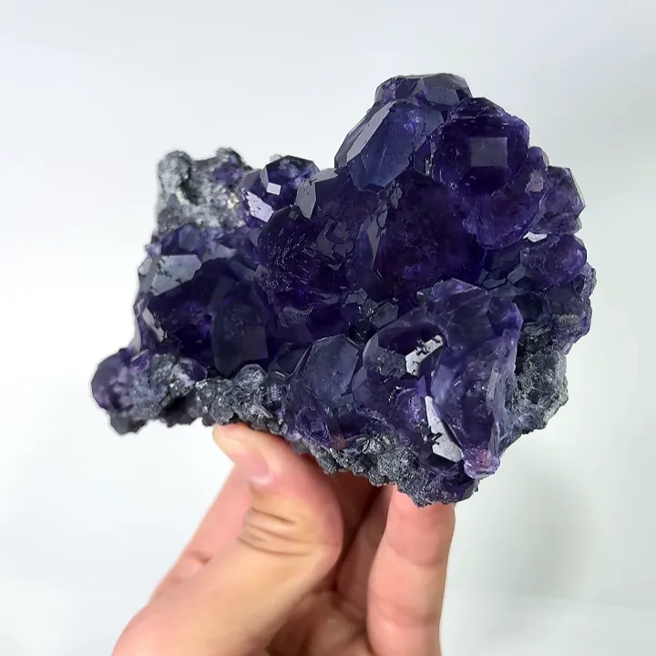 Natural Tanzanite Fluorite, Mineral Specimen: Inner Mongolia,China (130*80*45MM) image