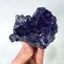 Natural Tanzanite Fluorite, Mineral Specimen: Inner Mongolia,China (130*80*45MM) - image 2